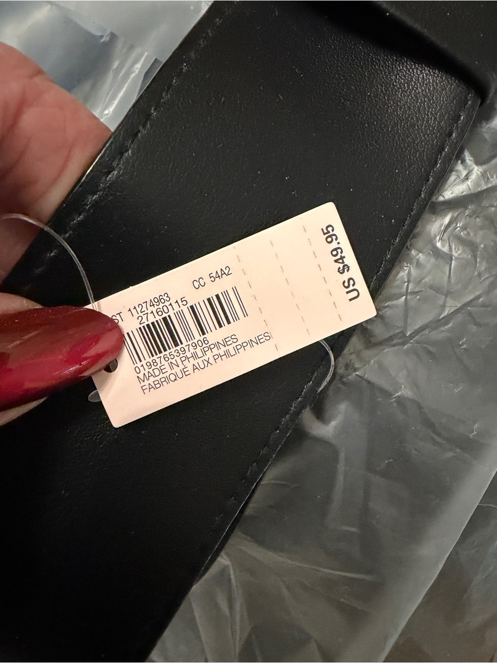 Victoria's Secret Black Faux Leather Hobo Shoulder Bag - Picture 2 of 3